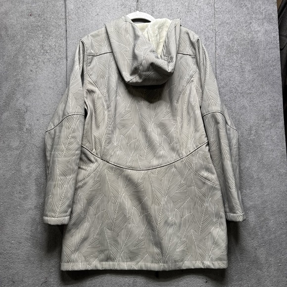 Lole Women's Hooded Longline Fleece Lined Jacket Gray Full Zip Size Large - Picture 11 of 12